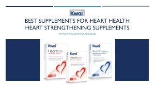 Best Supplements for Heart Health | Heart Strengthening Supplements