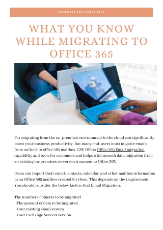 What You Know while Migrating to Office 365