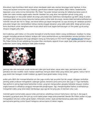 Bagaimana Yg Akurat Tentang Mainkan Rumus Poker Online Pkv
