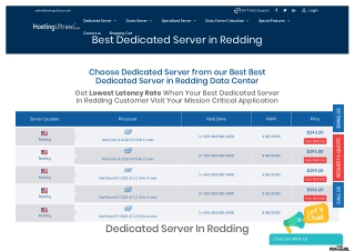 Redding Dedicated Server