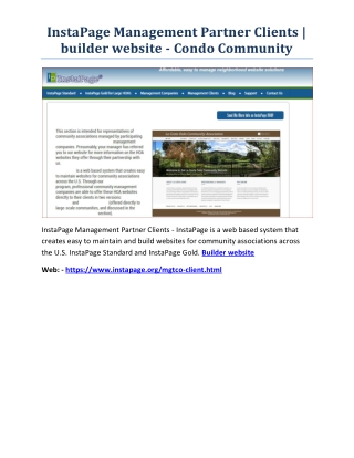 Builder website