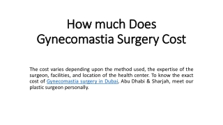 How Much Does Gynecomastia Surgery Cost