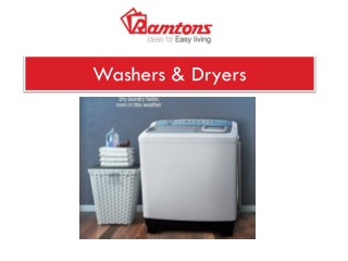 Buy Washers & Dryers Online