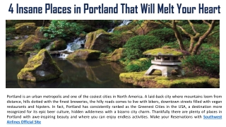 4 Insane Places in Portland That Will Melt Your Heart