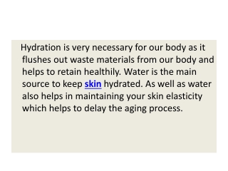 HOW TO HYDRATE YOUR SKIN?