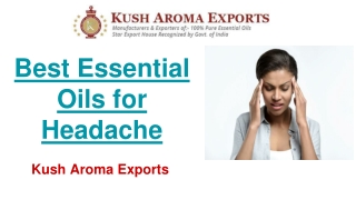 What are the best essential oils for Headaches or Migraines