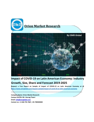 Impact of COVID-19 on Latin American Economy Trends, Size, Competitive Analysis and Forecast - 2019-2025