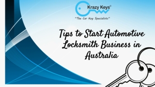 Effective Tips To Start a Successful Locksmith Business | Krazy Keys