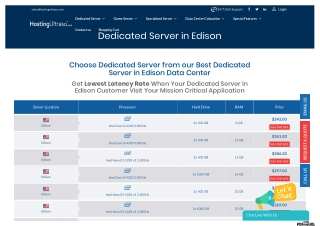 Edison Dedicated Server