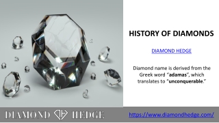 History of Diamonds