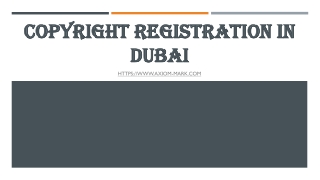 Copyright Registration in Dubai