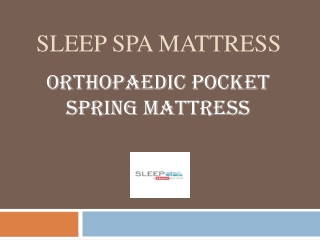Pure Sleep Premium Orthopaedic Pocket Spring Mattress