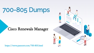 Cisco Renewals Manager 700-805 Dumps