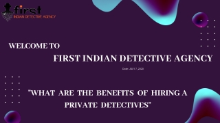 What are the Benefits of Hiring a Private Detective Services?