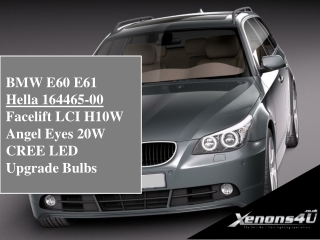 BMW E60 E61 Hella 164465-00 Facelift LCI H10W Angel Eyes 20W CREE LED Upgrade Bulbs