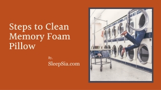 Steps to Clean Memory Foam Pillow