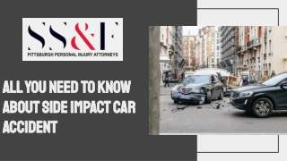 All You Need To Know About Side Impact Car Accident