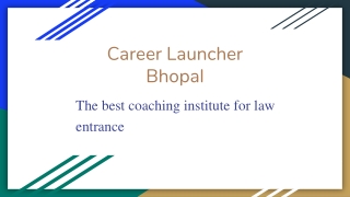 CLAT Coaching In Bhopal