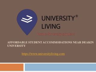 Affordable student accommodations near deakin university