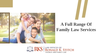 A Full Range Of Family Law Services