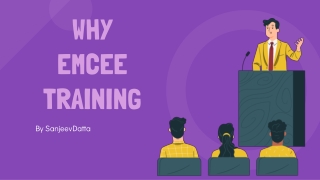 Why EMCEE Training