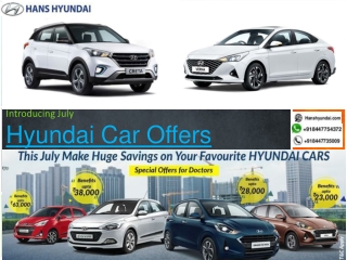 Best Hyundai Car Offers July