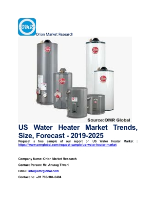 US Water Heater Market Trends, Size, Forecast - 2019-2025