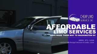 Affordable Limo Services Have Made Their Way to Washington DC