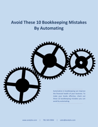 Avoid These 10 Bookkeeping Mistakes By Automating