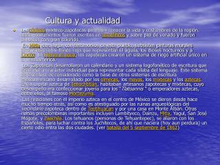 Cultura y actualidad