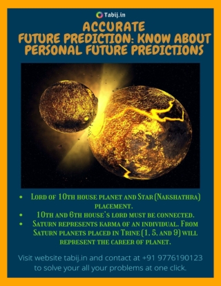 Accurate future prediction: Know about personal future predictions
