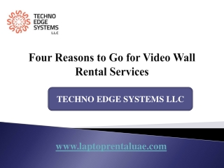 Four Reasons to Go for Video Wall Rental Services