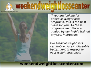 Weight Loss Programs