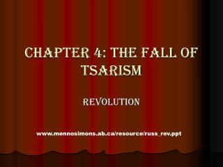 Chapter 4: The Fall of Tsarism