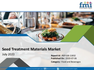 Seed Treatment Materials Market in Good Shape in 2030; COVID-19 to Affect Future Growth Trajectory