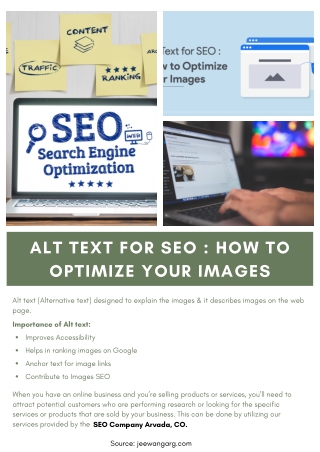 Alt Text for SEO : How to Optimize Your Images