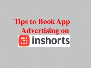 Inshorts App Advertising Rates and Ad Options