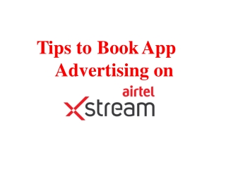 Airtel Xstream App Advertising Rates and Ad Options