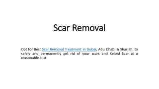 Scar Removal