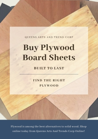 Buy Plywood Board Sheets in Manila