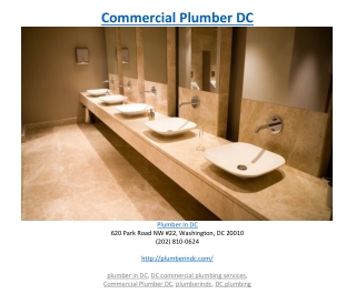 Commercial Plumber DC