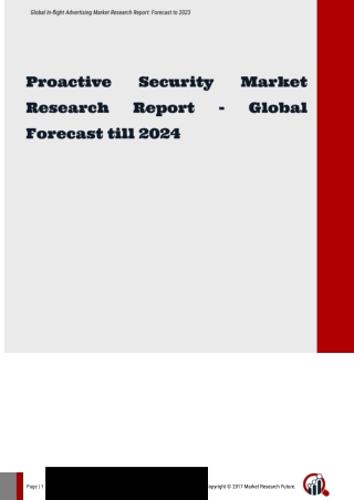 Proactive Security Market Research Report - Global Forecast till 2024