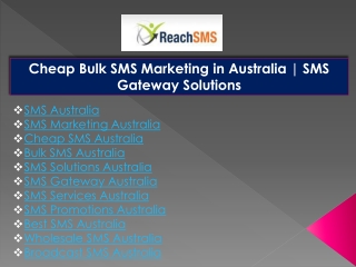 SMS Promotions Australia