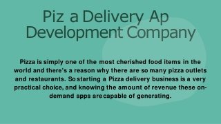 How to build Pizza Delivery App for business?