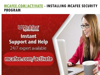 mcafee.com/activate - Installing McAfee security program