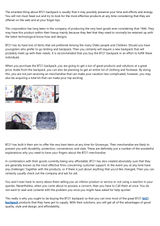 The History of bt21 backpack