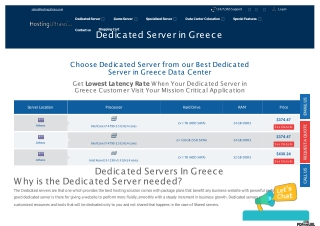 Greece Dedicated Server