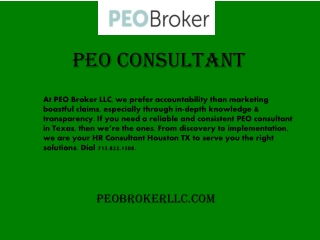 Peobrokerllc.com- PEO Consultant