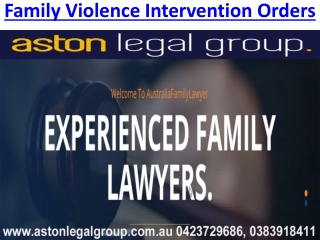 Needs Of Personal Safety Intervention Orders | Applying for an Intervention Order in Melbourne