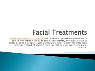 Facial Treatment